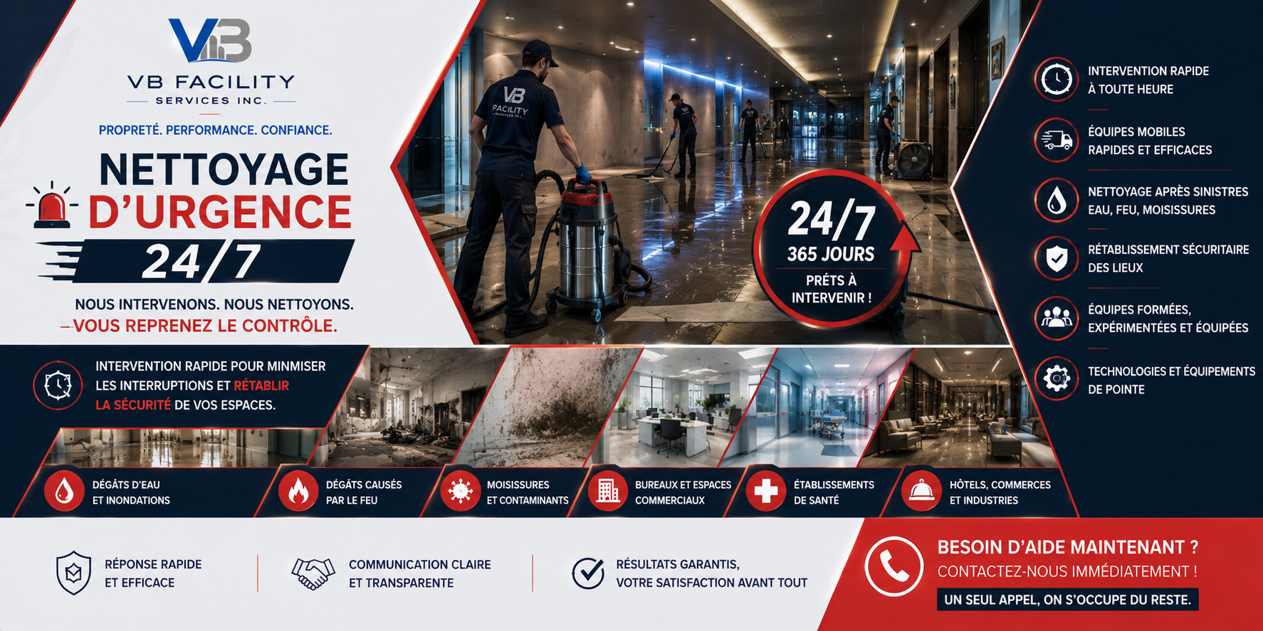 Nettoyage d'urgence